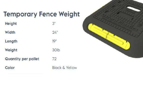 Temporary Fence Weight